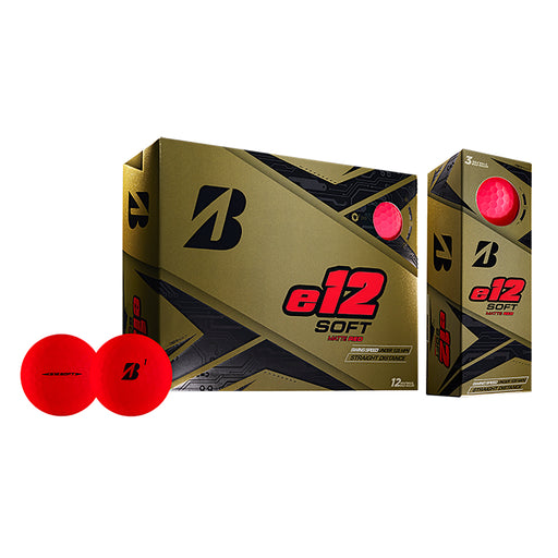 Bridgestone e12 SOFT Red Golf Balls - Dozen - Default Title