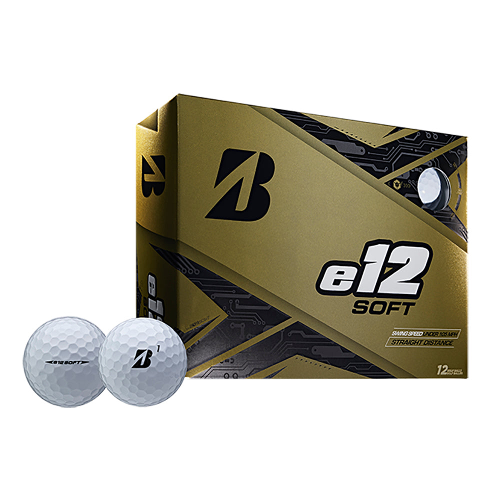 Bridgestone e12 Soft White Golf Balls - Dozen - Default Title