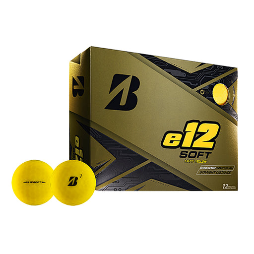 Bridgestone e12 SOFT Matte Yellow Golf Balls - Doz - Default Title