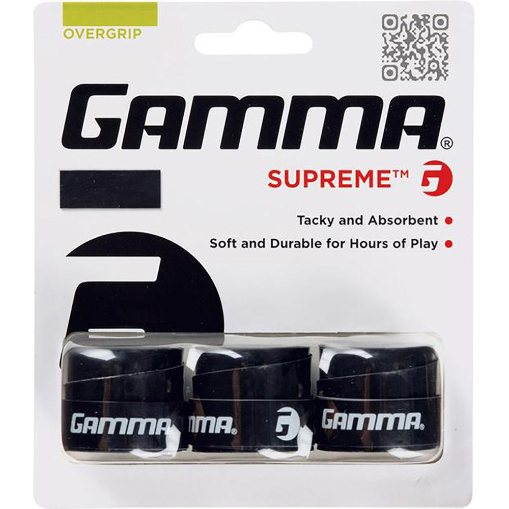 Gamma Supreme Tennis Overgrip - Black
