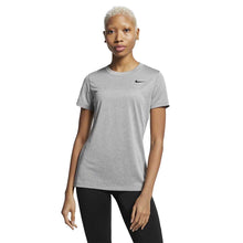 Load image into Gallery viewer, Nike Legend Womens Short Sleeve Training Shirt - 063 DK GRY HTHR/XL
 - 7