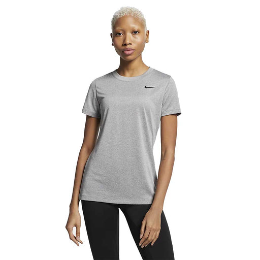 Nike Legend Womens Short Sleeve Training Shirt - 063 DK GRY HTHR/XL