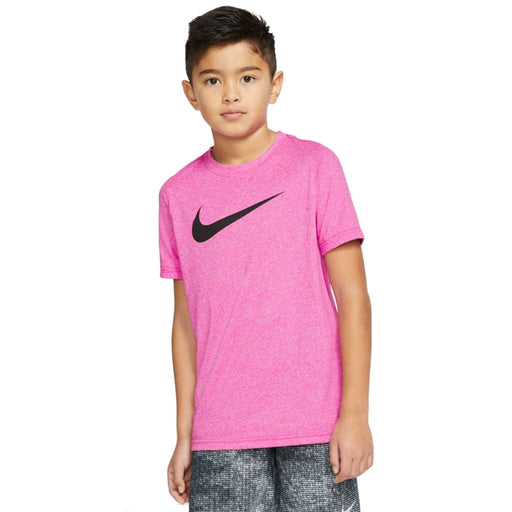 Nike Dri-FIT Legend Swoosh Boys Training T-Shirt - 601 FIRE PINK/XL