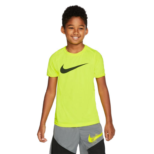 Nike Dri-FIT Legend Swoosh Boys Training T-Shirt - 757 LEMON/XL