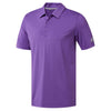 Adidas Ultimate 365 Solid Purple Mens Golf Polo