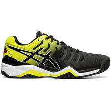 Load image into Gallery viewer, Asics Gel Resolution 7 Black Mens Tennis Shoes - 003 BLACK/YELLO/14.0
 - 1
