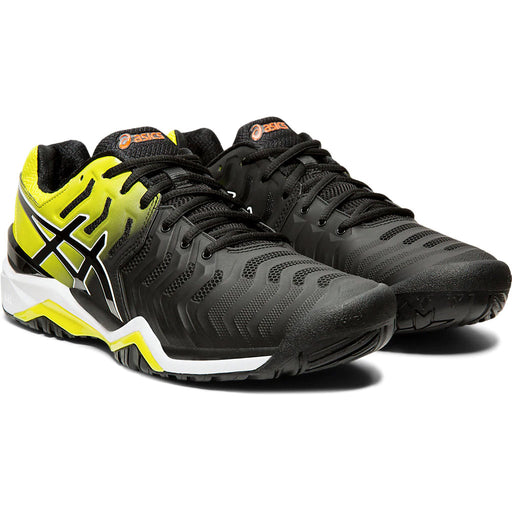 Asics Gel Resolution 7 Black Mens Tennis Shoes