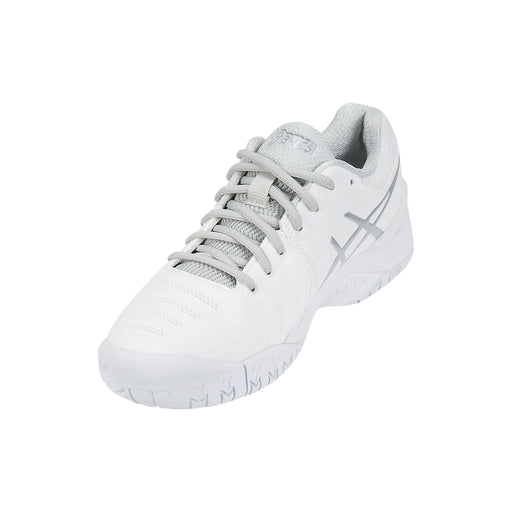 Asics Gel Resolution 7  Wht Silver W Tennis Shoes