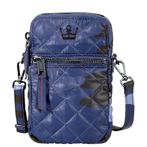 Oliver Thomas Cell Phone Crossbody - Blue Camo/One Size