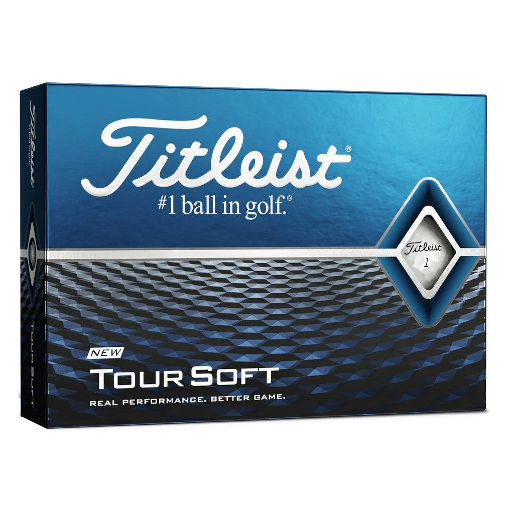 Titleist Tour Soft White Golf Balls - Dozen 2019 - Default Title