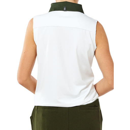 Belyn Key Contrast Womens Sleeveless Golf Polo