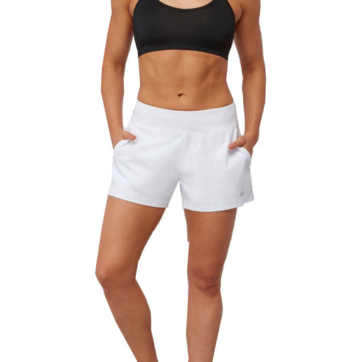 Fila Double Layer 4in Womens Tennis Shorts - WHITE 100/L