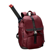 Load image into Gallery viewer, Wilson Fold Over Maroon Womens Tennis Backpack - Default Title
 - 1